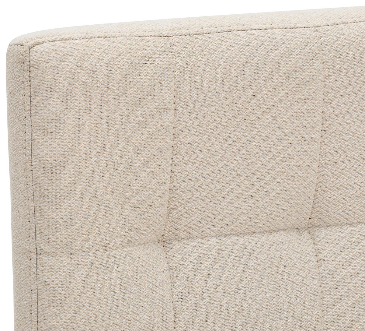 BARHOCKER Webstoff Schwarz, Beige Eisen Stoffauswahl  - Beige/Schwarz, Design, Textil/Metall (42/102/50cm) - home24