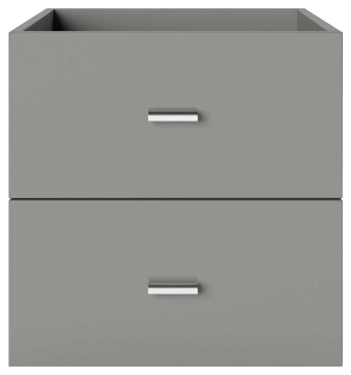 DOPPELSCHUBLADE - Silberfarben/Grau, Basics, Holzwerkstoff/Kunststoff (34/34/33,4cm) - MID.YOU
