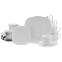KÁVOVÁ SOUPRAVA, porcelán - bílá, Basics, keramika - Creatable