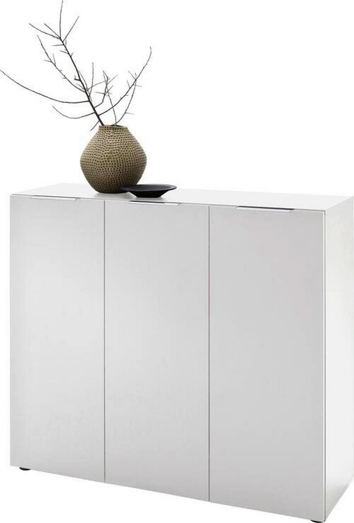GARDEROBE 3-teilig  in 175/190/39 cm  - Weiss/Eichefarben, Design, Holzwerkstoff (175/190/39cm) - Carryhome