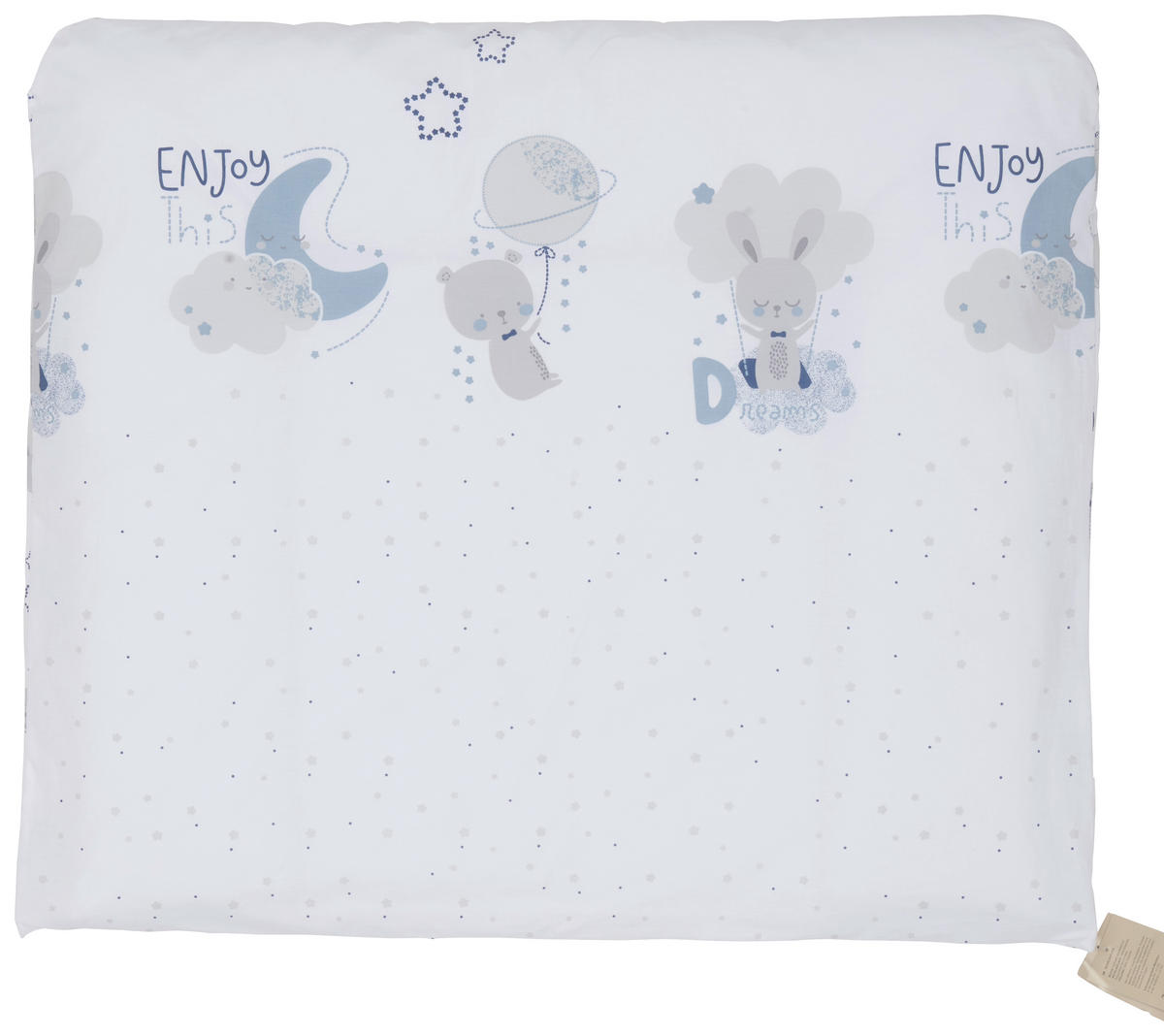 PODLOGA ZA PRESVLAČENJE  TIMMY BLUE  - bela, Osnovno, tekstil (85/75cm) - Avelia