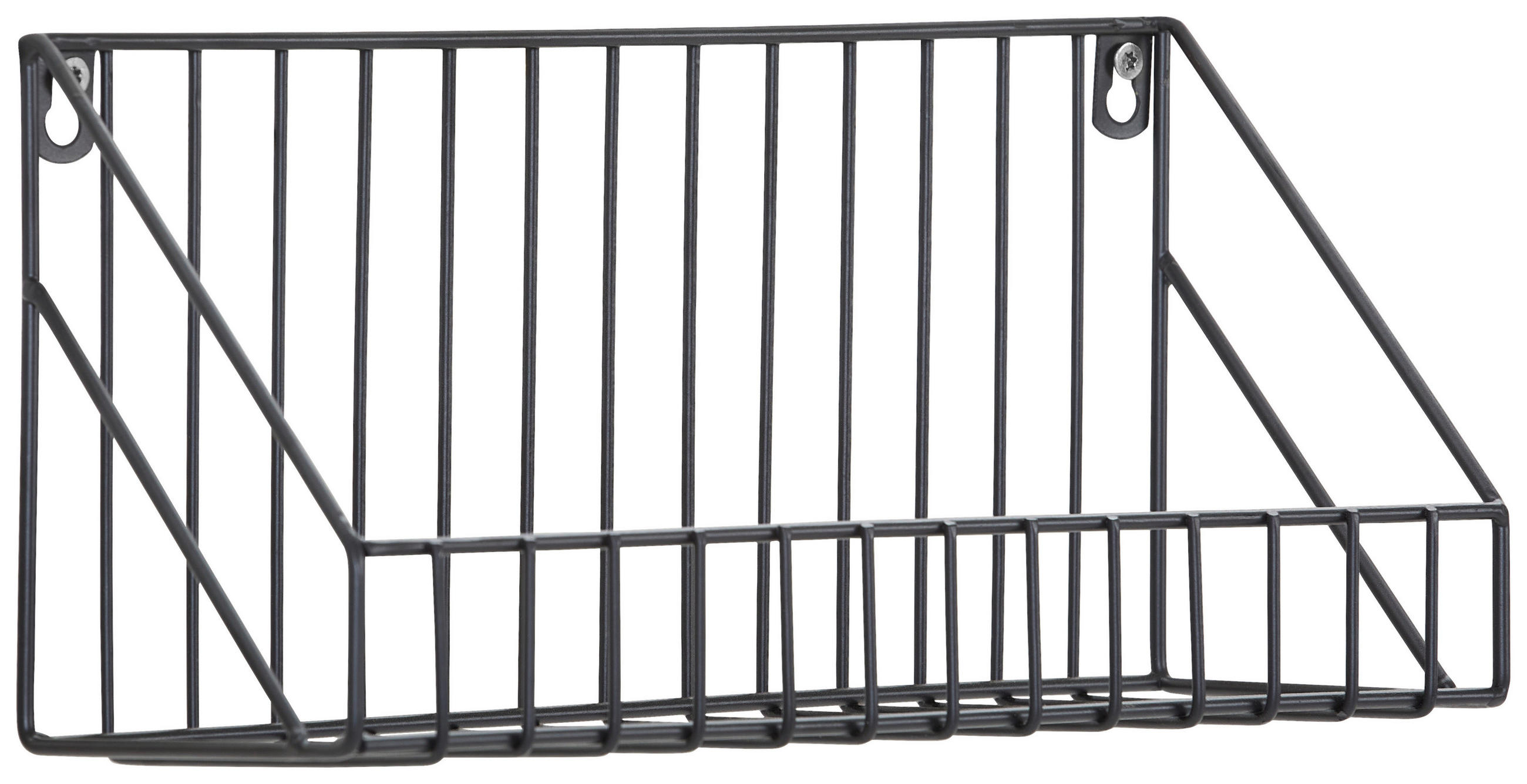 WANDREGAL Schwarz  - Schwarz, Trend, Metall (30/14/11cm) - Carryhome