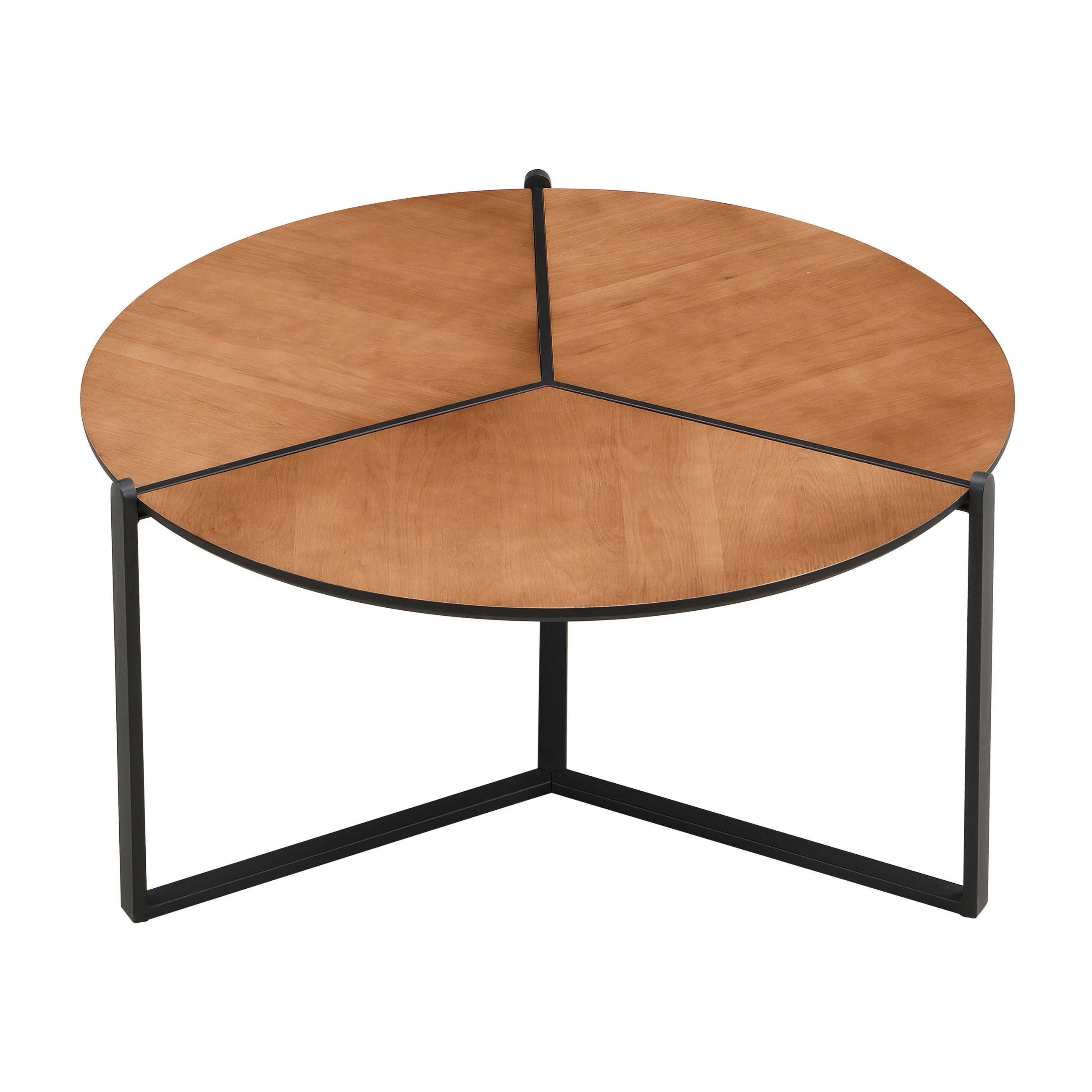 Măsuță De Cafea din material pe bază de lemn, 80/80/42 cm   - maro/negru, Design, metal/material pe bază de lemn (80/80/42cm) - MID.YOU