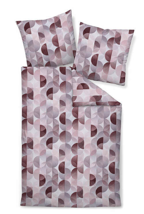 BETTWÄSCHE Biber 155/220 cm  - Beere, Design, Textil (155/220cm) - Janine