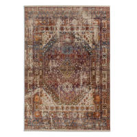 TKANI TEPIH  lila, narandžasta, crvena     - lila/crvena, Dizajnerski, tekstil (160/235cm)