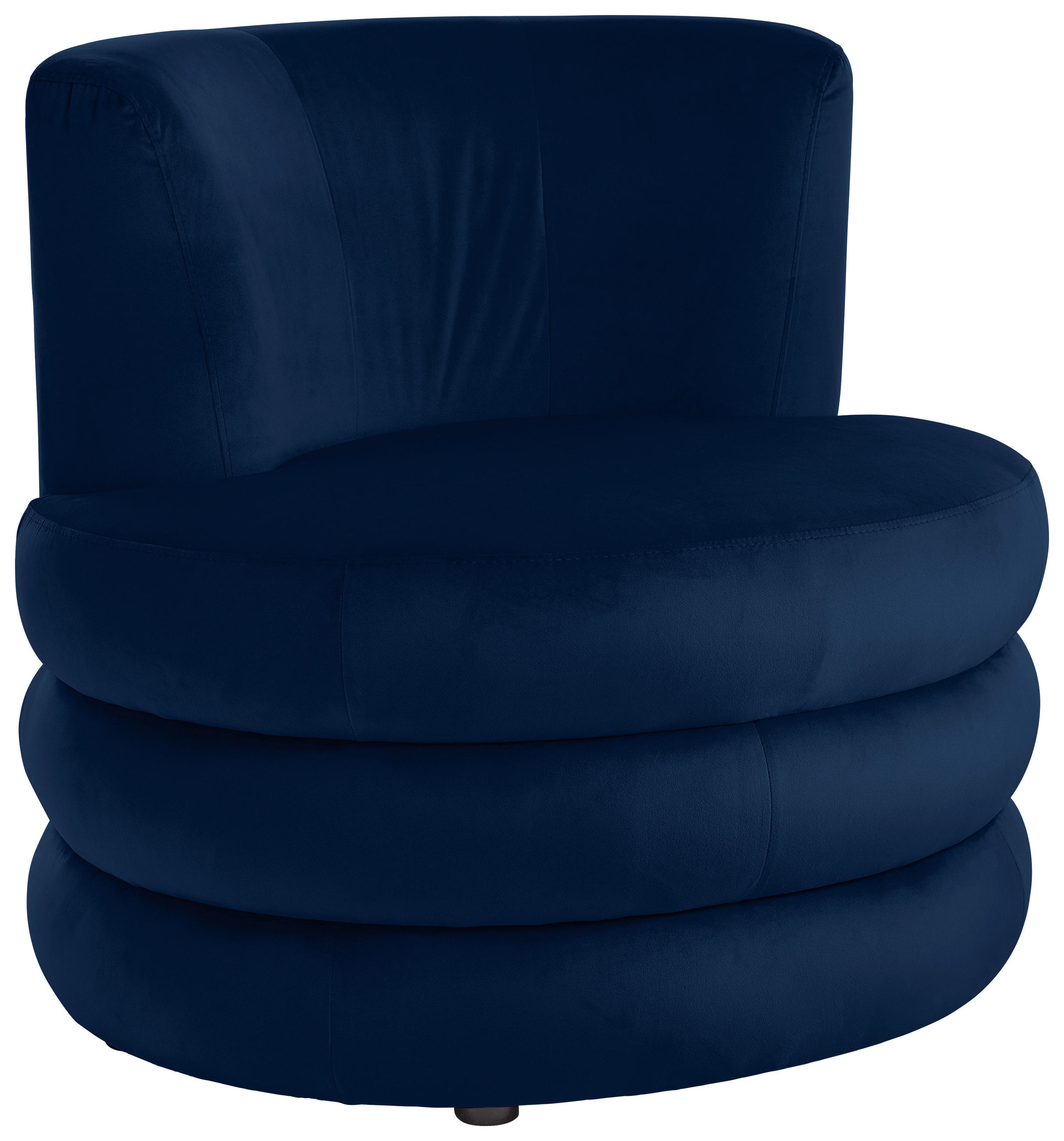 DESIGNSESSEL Flachgewebe Royalblau    - Edelstahlfarben/Royalblau, Trend, Textil/Metall (90/82/85cm) - Livetastic