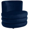 DESIGNSESSEL in Flachgewebe Royalblau  - Edelstahlfarben/Royalblau, Trend, Textil/Metall (90/82/85cm) - Livetastic
