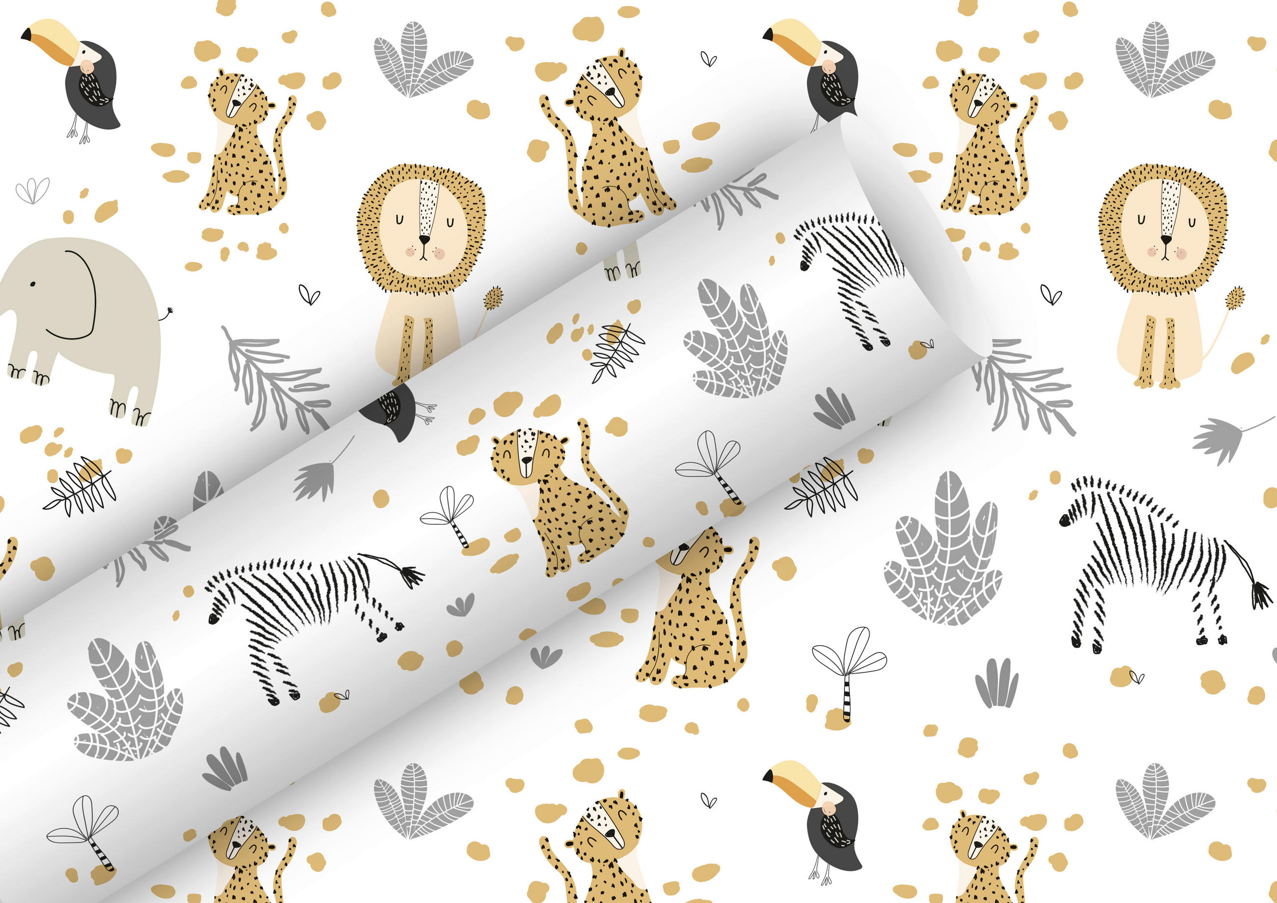GESCHENKPAPIER  - Multicolor, Basics, Papier (5/70cm)