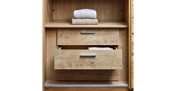 SCHUBKASTENEINSATZ 90/62/58 cm - Eichefarben, KONVENTIONELL, Holzwerkstoff (90/62/58cm) - Linea Natura