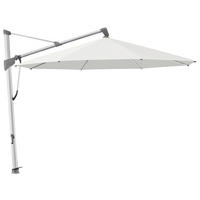 AMPELSCHIRM  350/350 cm  - Chromfarben/Hellgrau, Textil/Metall (350/350cm) - Glatz