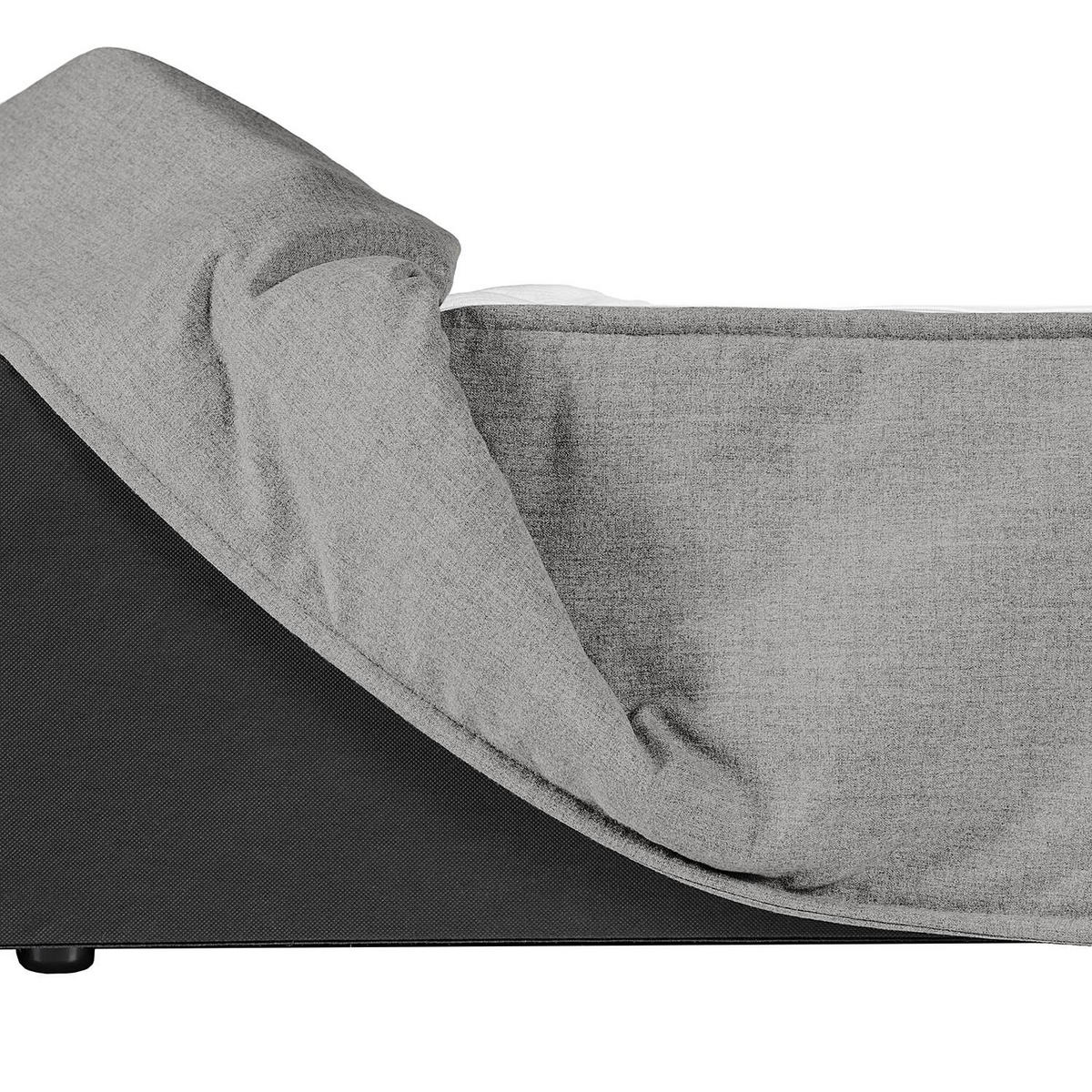 BOXSPRINGBETT 240/200 cm  in Hellgrau  - Hellgrau, Design, Textil (240/200cm) - home24