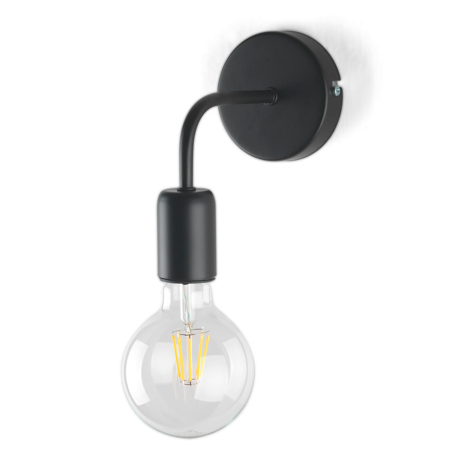 WANDLEUCHTE 10/16/15 cm   - Schwarz, KONVENTIONELL, Metall (10/16/15cm)