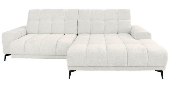 ECKSOFA inkl.Funktionen Beige Chenille  - Beige/Schwarz, MODERN, Textil/Metall (300/195cm) - Xora