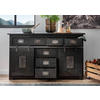 SIDEBOARD  in 150/90/45 cm  - Schwarz/Grau, KONVENTIONELL, Holz/Metall (150/90/45cm) - Livetastic