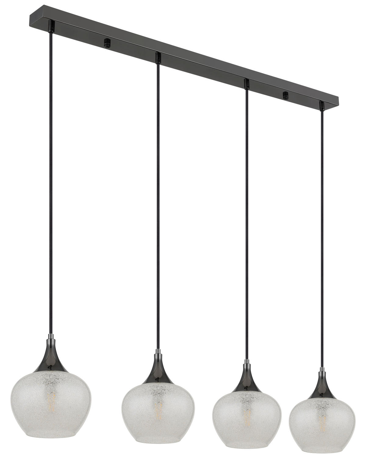 HÄNGELEUCHTE 99/18/120 cm    - Klar/Chromfarben, Konventionell, Glas/Kunststoff (99/18/120cm) - Globo