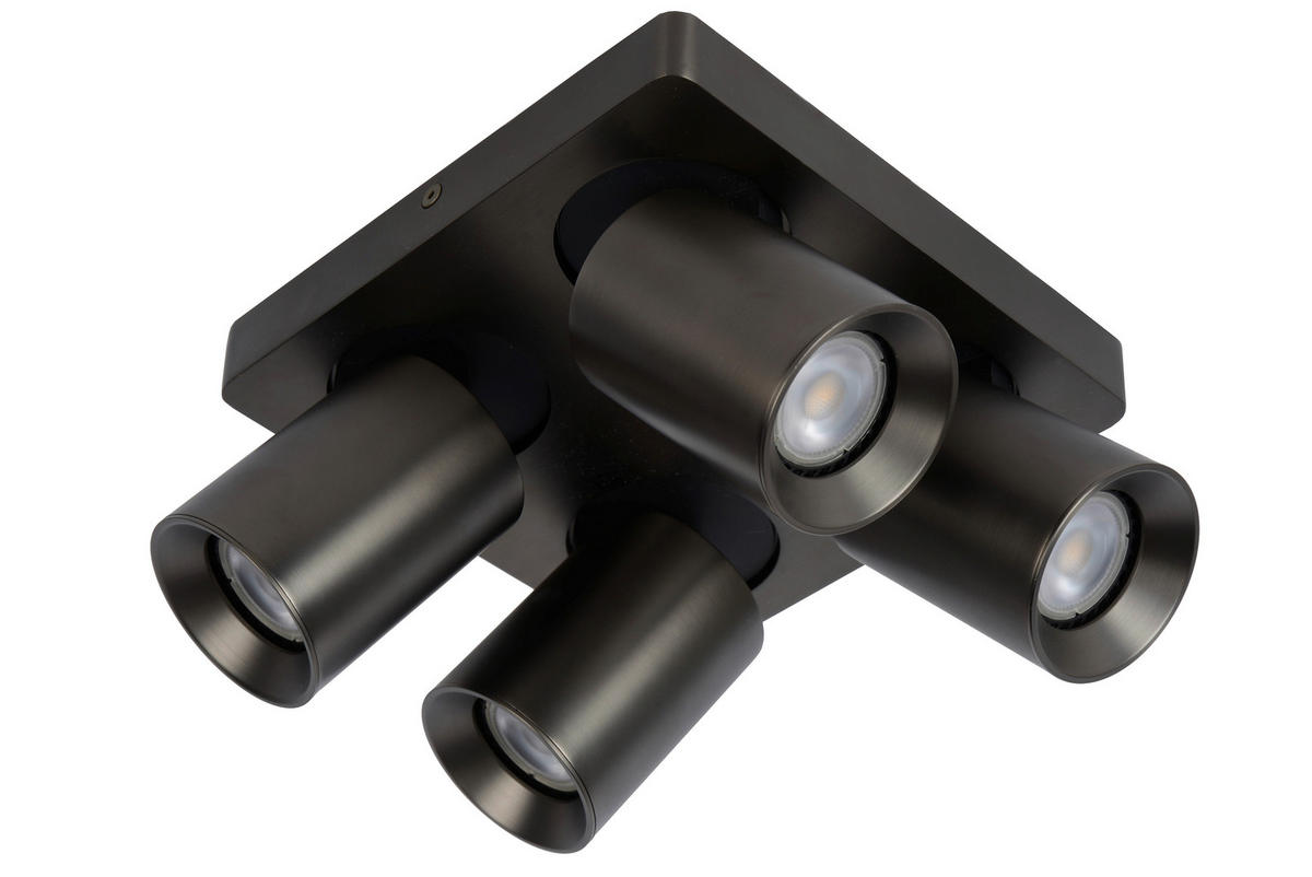 LED-STRAHLER - Anthrazit/Schwarz, Konventionell, Metall (20/20/11.5cm) - Lucide