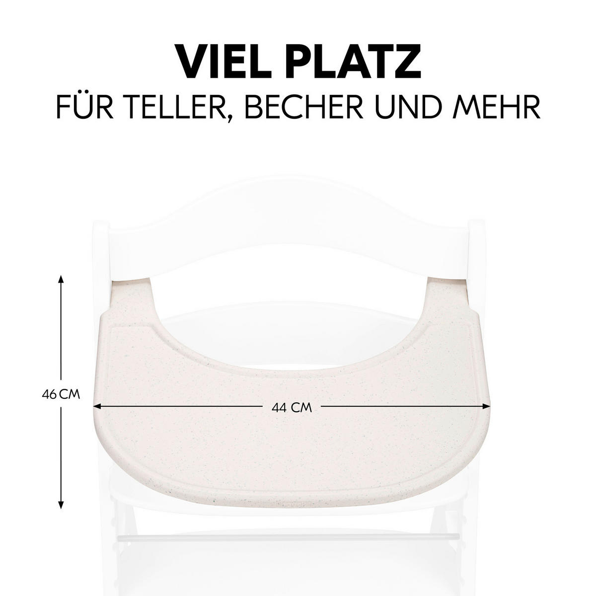 ESS- UND SPIELBRETT  - Beige, Basics, Kunststoff (46/3,5/44cm) - Hauck
