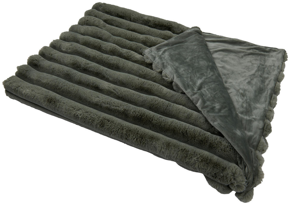 PĂTURĂ DIN BLANĂ 150/200 cm  - verde, textil (150/200cm) - Novel