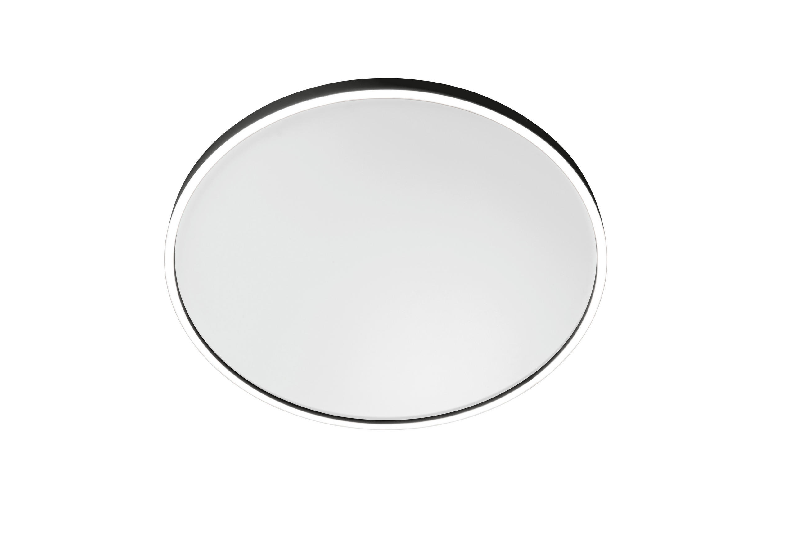 LED-DECKENLEUCHTE Aura  Smart 80/4 cm   - Schwarz/Weiß, Design, Metall (80/4cm) - BOPP
