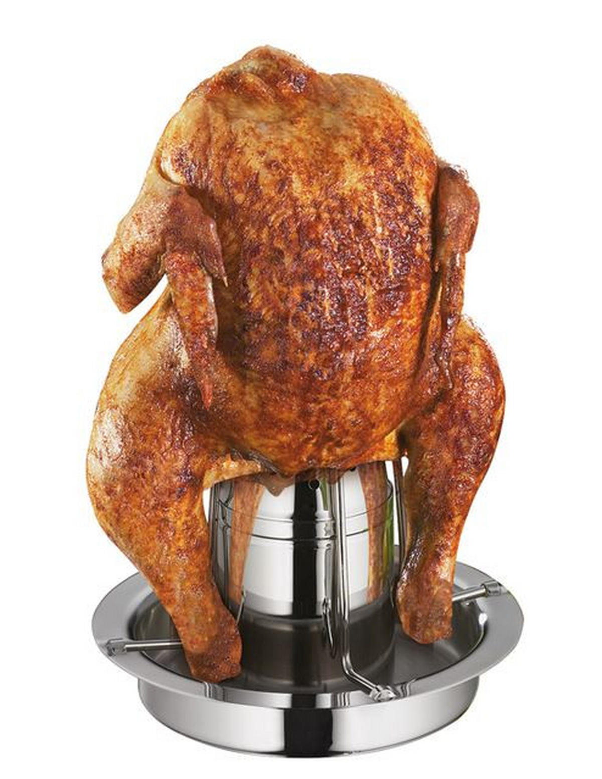 HÄHNCHENBRÄTER - Edelstahlfarben, Basics, Metall (17,8/22,9cm) - KÜCHENPROFI