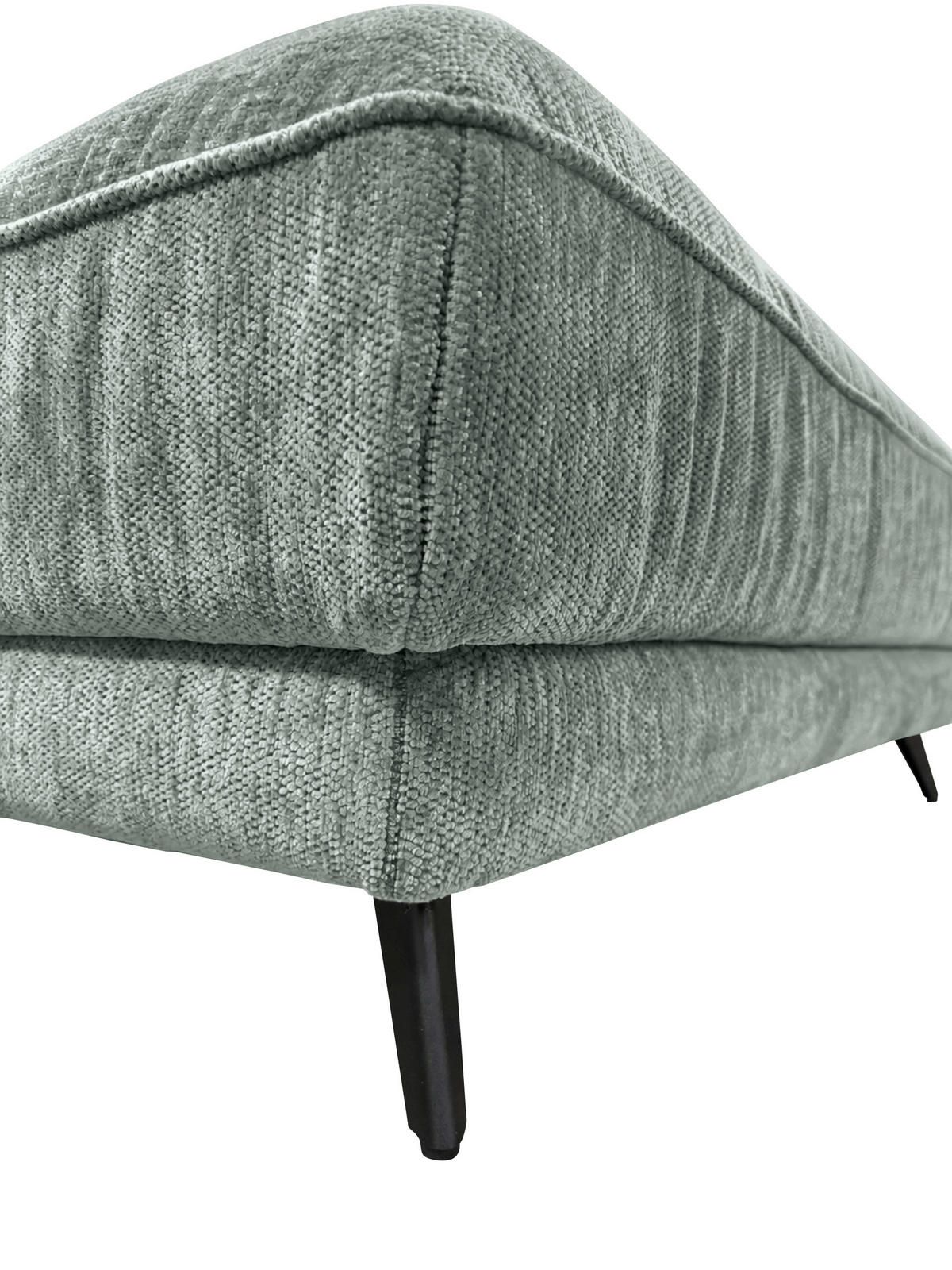  in Chenille Graugrün  - Schwarz/Graugrün, Design, Kunststoff/Textil (260/180cm) - Cantus