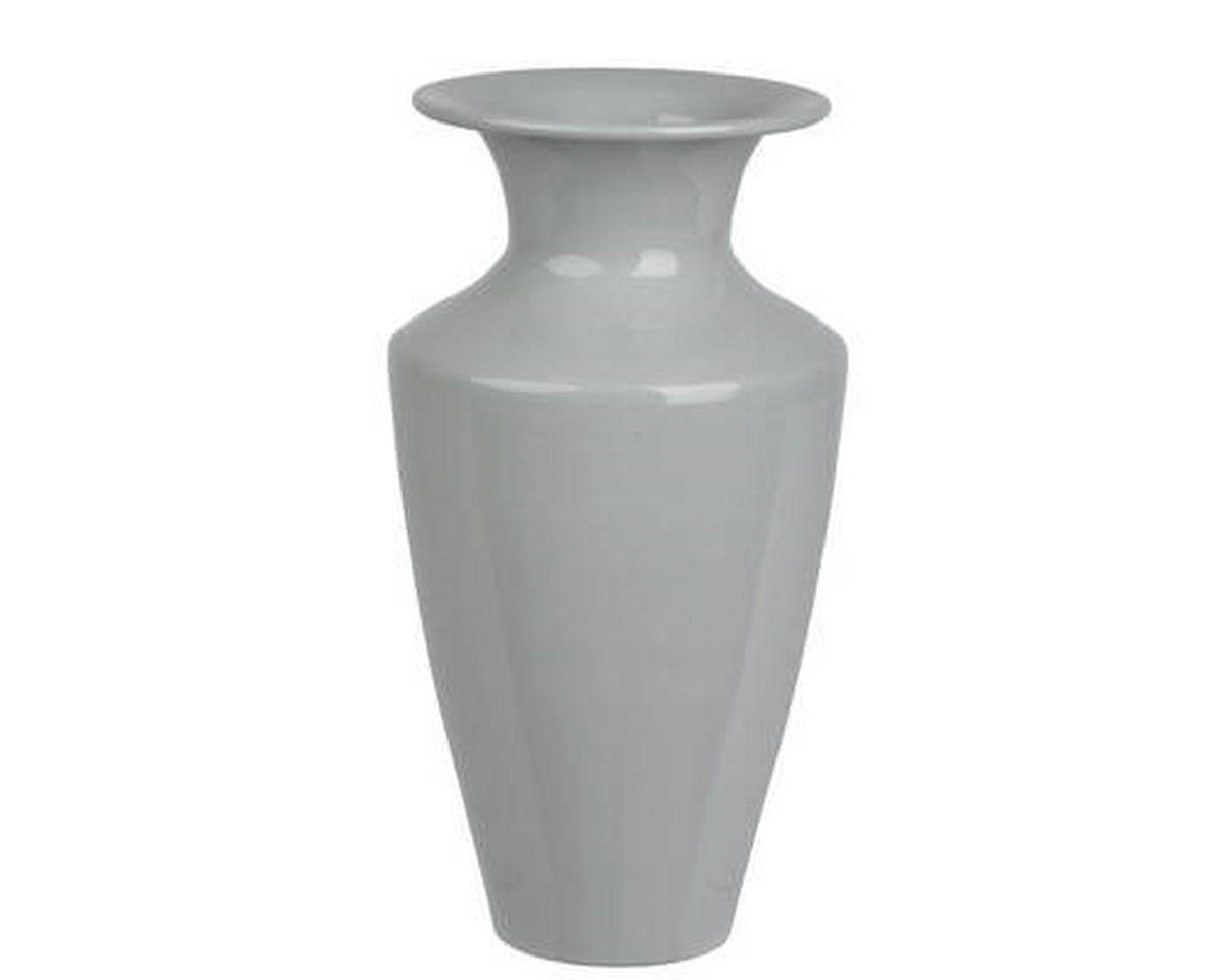 VASE 23 cm  - Grau, LIFESTYLE, Metall (12,00/12,00/23,00cm)