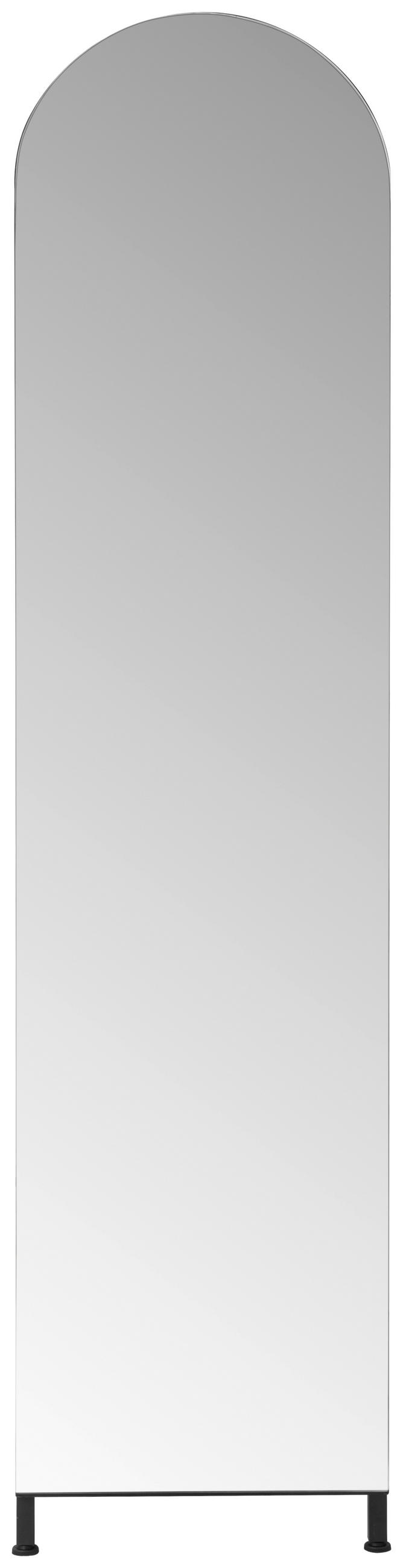 GARDEROBE  in 40/165/35 cm  - Schwarz, Design, Glas/Holzwerkstoff (40/165/35cm) - MID.YOU