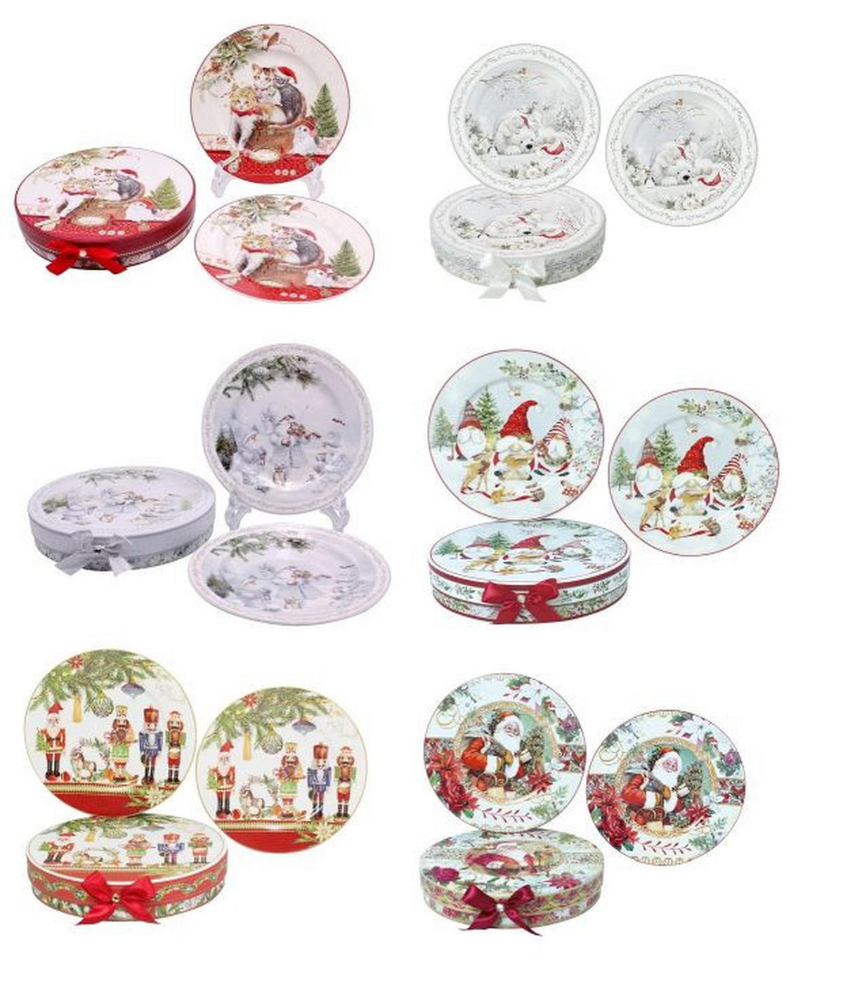 TALÍŘEK NA DORT, keramika, 20 cm - vícebarevná, Lifestyle, keramika (20cm) - X-Mas