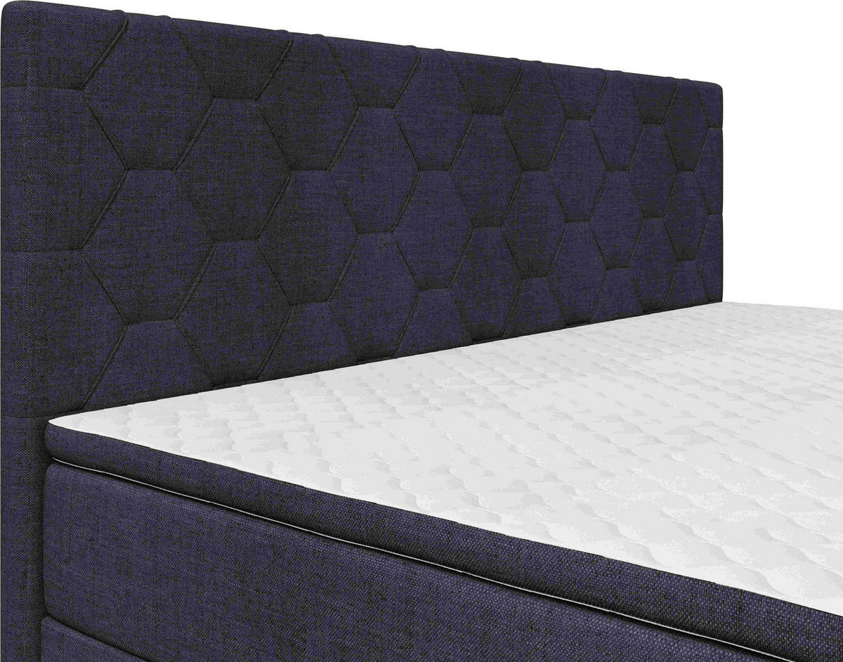 BOXSPRINGBETT 180/200 cm  Anthrazit  - Anthrazit/Schwarz, Konventionell, Textil/Metall (180/200cm) - Chameo