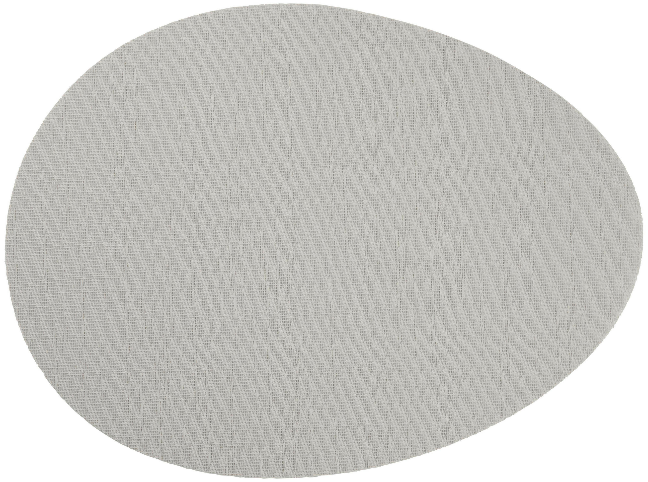 TISCHSET ARRONDI Kunststoff Grauweiß 45/35 cm  - Grauweiß, KONVENTIONELL, Kunststoff (45/35cm) - ASA