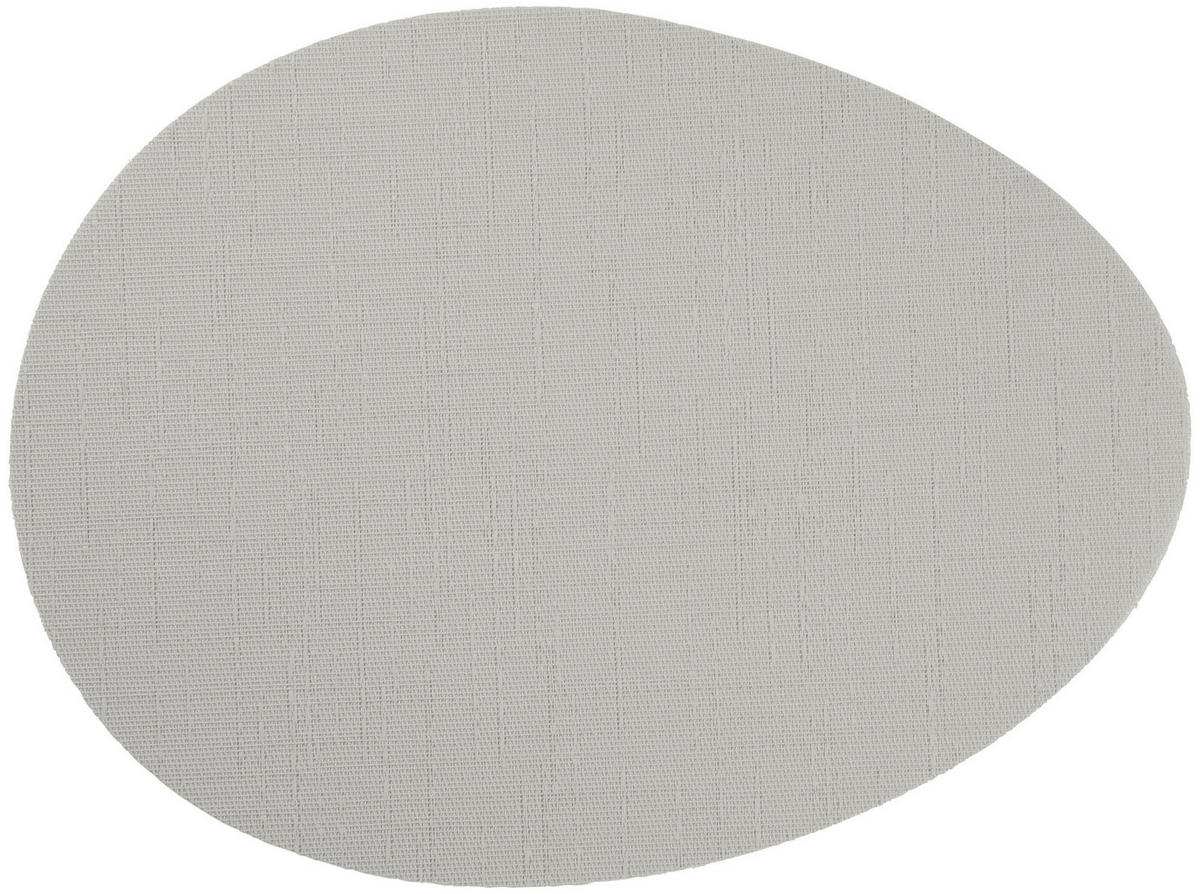 TISCHSET ARRONDI Kunststoff Grauweiß 45/35 cm  - Grauweiß, KONVENTIONELL, Kunststoff (45/35cm) - ASA