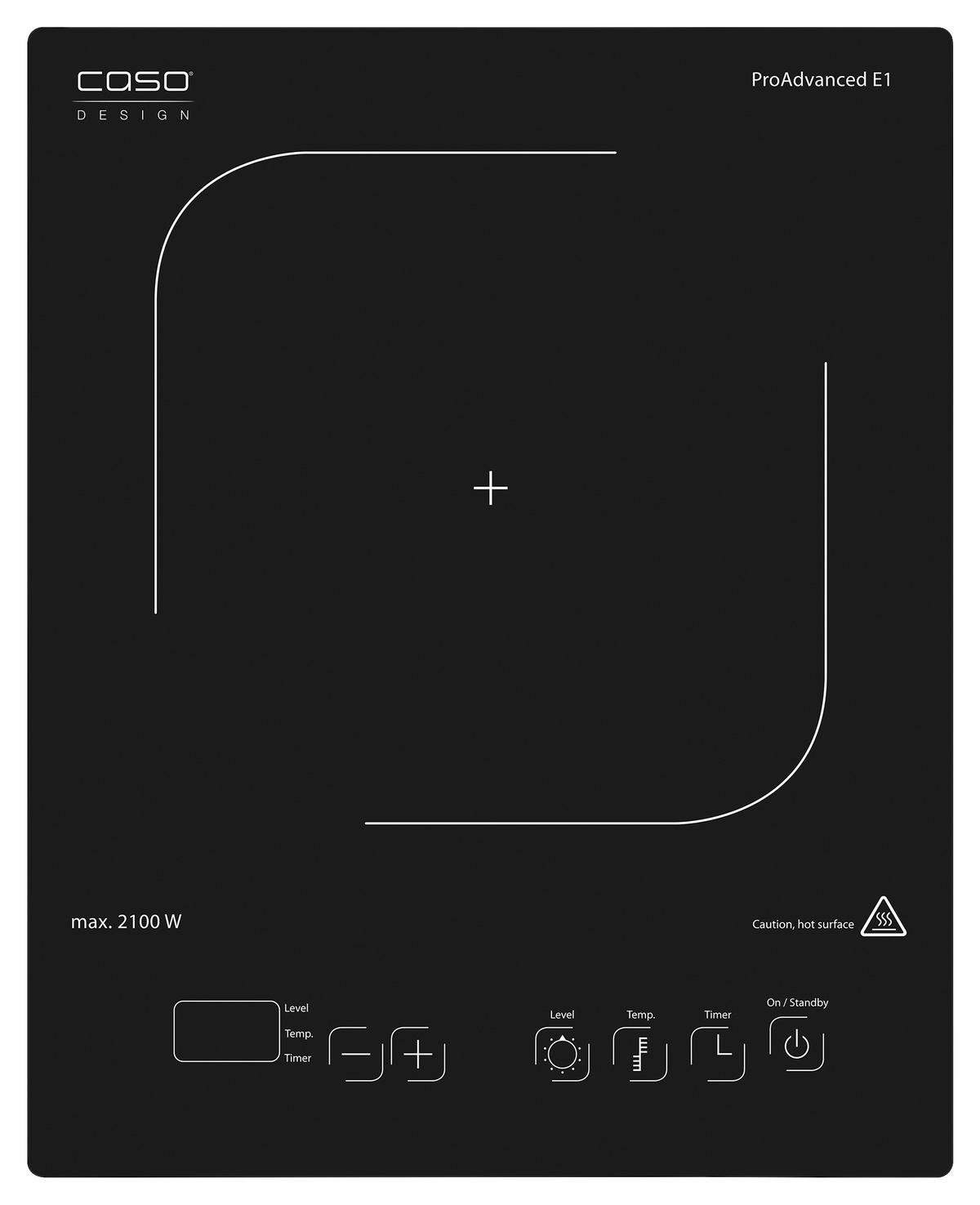 INDUKTIONSKOCHFELD ProAdvanced E1  - Schwarz, Basics, Glas (29,0/6,5/36,0cm) - CASO Design