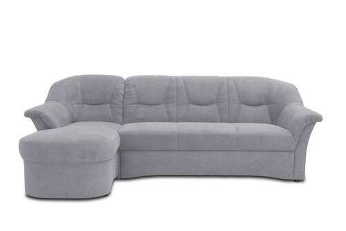 ECKSOFA Dunkelgrau Mikrofaser  - Dunkelgrau/Schwarz, KONVENTIONELL, Kunststoff/Textil (146/232cm) - MID.YOU