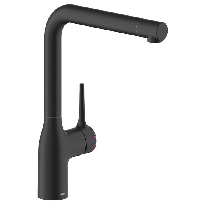 KÜCHENARMATUR - Schwarz, Basics, Metall (57/30/7cm) - HKT