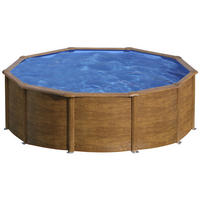 POOL-SET KIT460WQGRE 460/120 cm  - Kieferfarben, KONVENTIONELL, Metall (460/120cm) - Gre