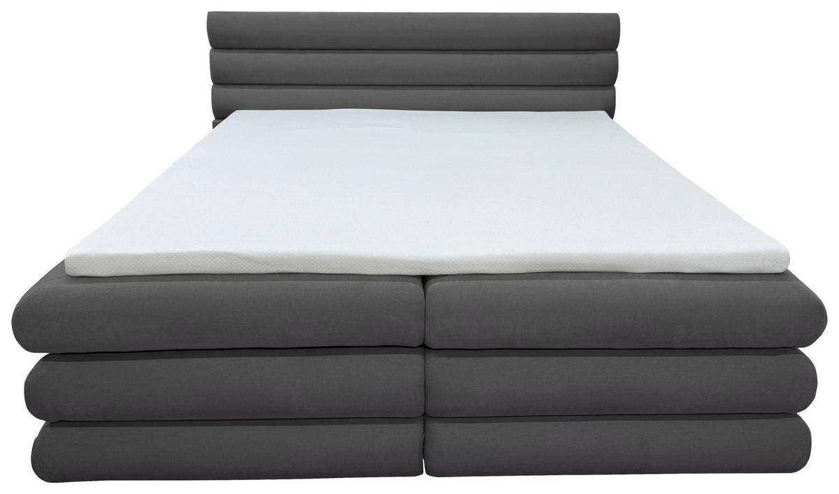 BOXBETT 180/200 cm  in Graphitfarben  - Graphitfarben, MODERN, Textil (180/200cm) - Livetastic