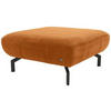HOCKER Webstoff Honig  - Schwarz/Honig, Design, Textil/Metall (83/44/83cm) - LOOKS by W.Joop