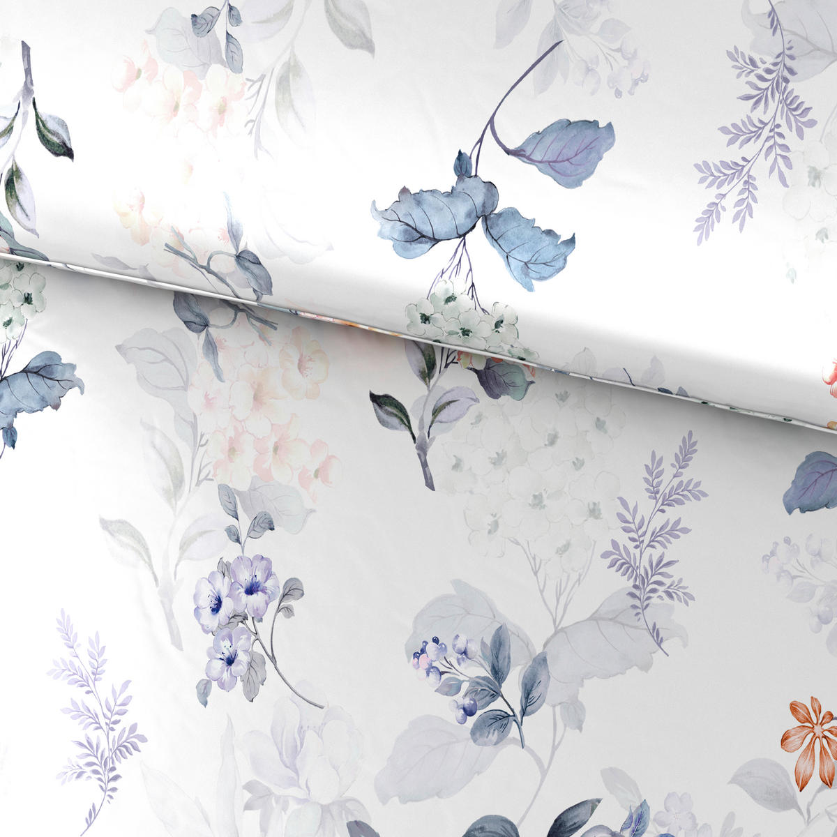 POSTELJNINA BLOSSOM 140/200 cm saten večbarvno  - večbarvno, Konvencionalno, tekstil (140/200cm) - Esposa