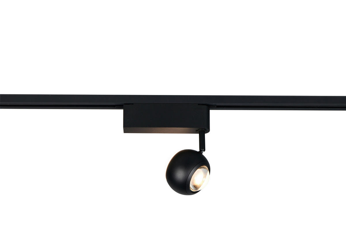 SCHIENENSYSTEM-STRAHLER - Schwarz, Konventionell, Metall (10/19cm) - Trio Leuchten