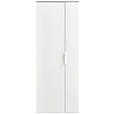 GARDEROBENSCHRANK Galaverna  in 70/188/35 cm  - Alufarben/Weiß, Design, Holzwerkstoff/Metall (70/188/35cm) - Carryhome