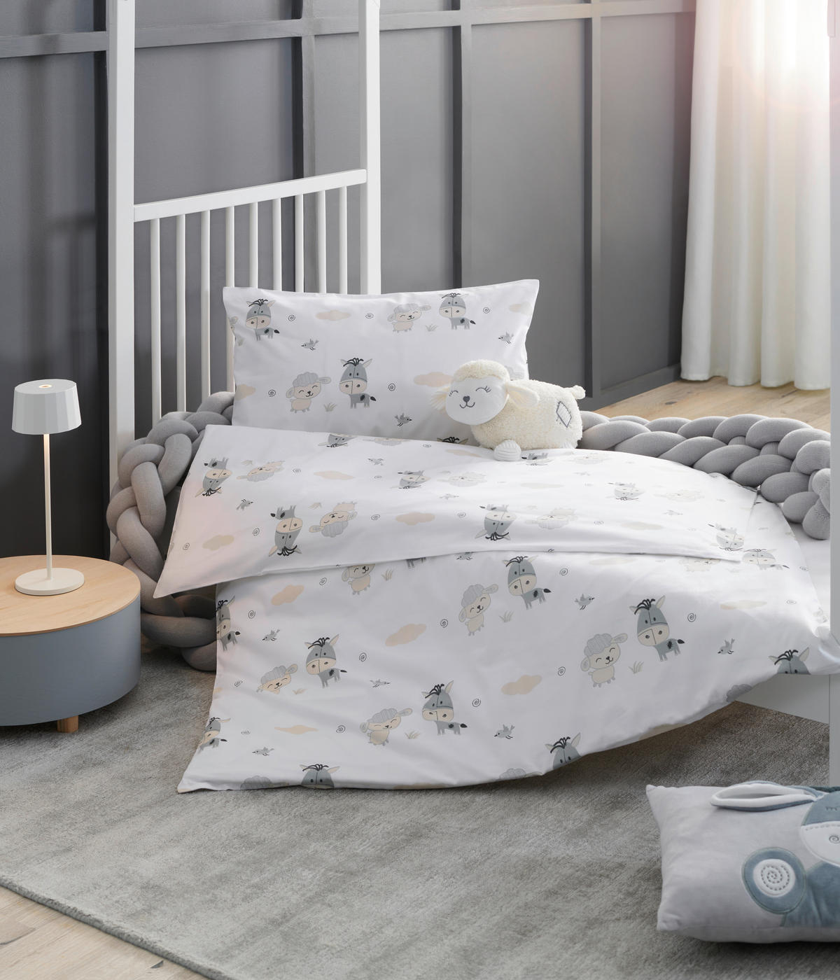 DETSKÁ POSTEĽNÁ BIELIZEŇ 100/135 cm  - biela, Basics, textil (100/135cm) - Patinio