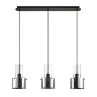 HÄNGELEUCHTE Eos 97/18/150 cm   - Dunkelgrau, Design, Glas/Metall (97/18/150cm) - Dieter Knoll