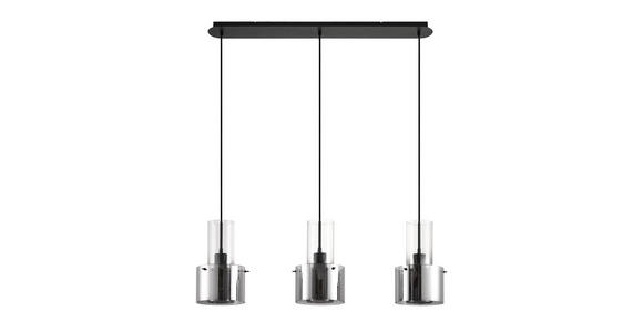 HÄNGELEUCHTE 97/18/150 cm  - Dunkelgrau, Design, Glas/Metall (97/18/150cm) - Dieter Knoll