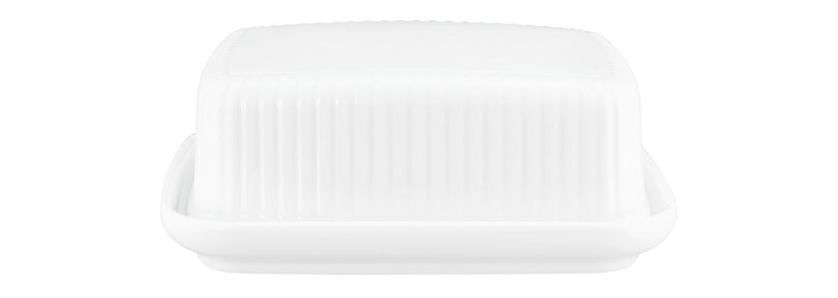 POSUDA ZA MASLAC  - bijela visoki sjaj, Basics, keramika (17,5/14/6,2cm) - Seltmann Weiden