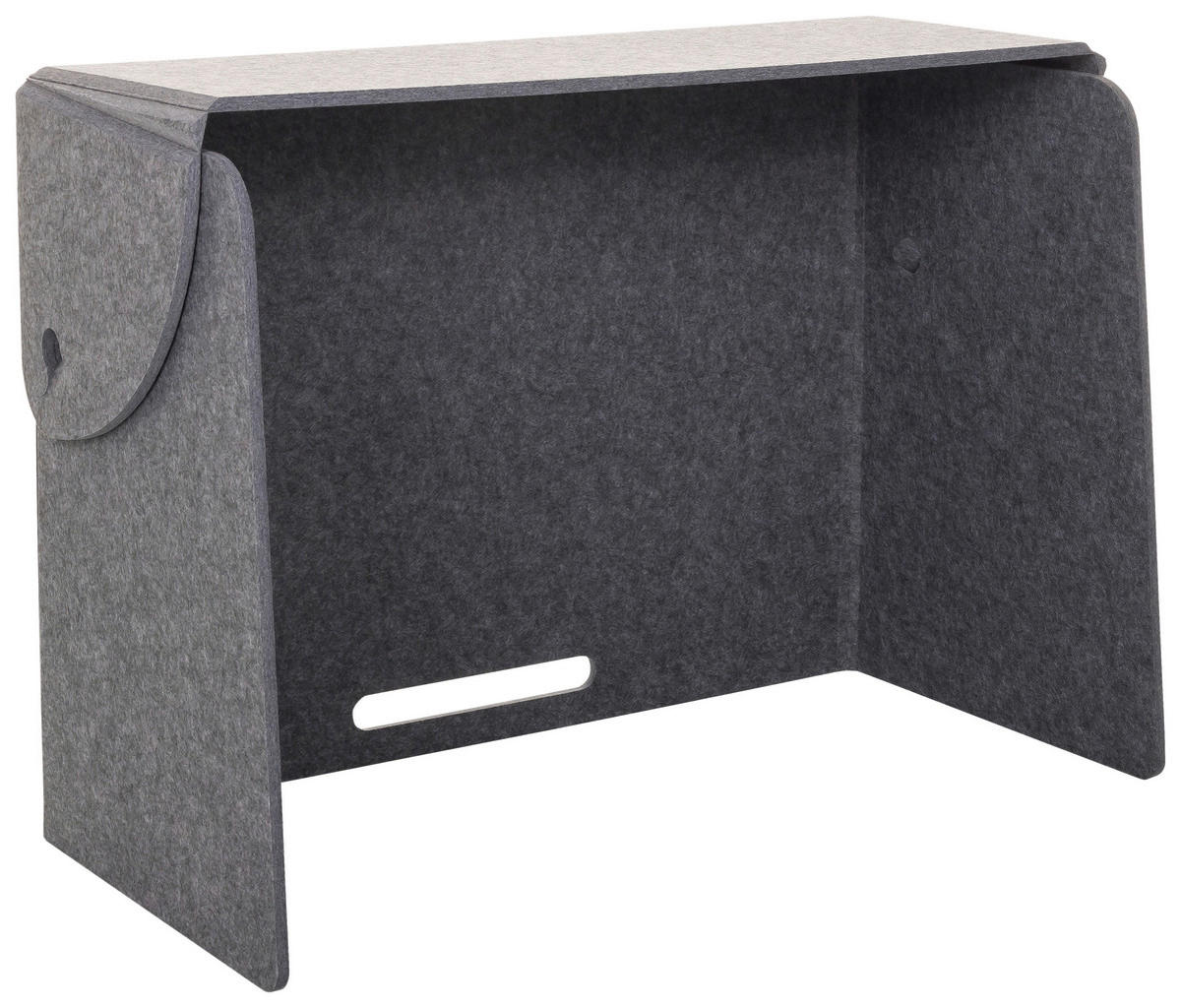 TRENNWAND Kunststoff, Textil Grau  - Grau, Basics, Kunststoff/Textil (84/58/40cm) - MID.YOU