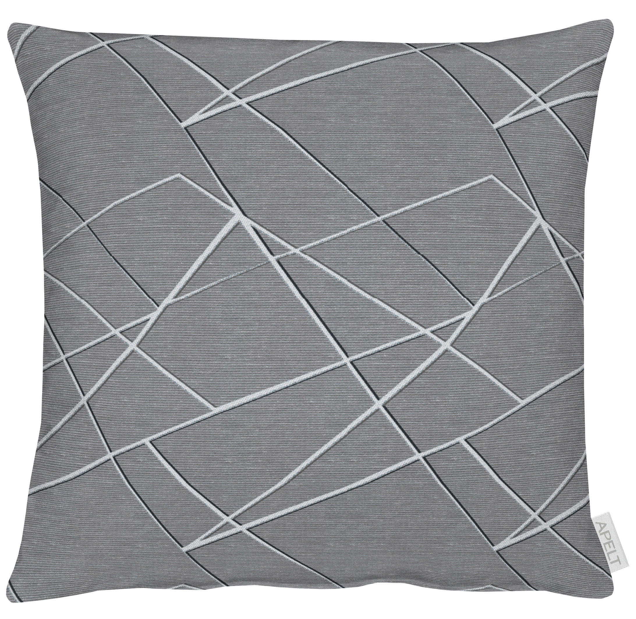 KISSENHÜLLE 46/46 cm  - Dunkelgrau/Hellgrau, Design, Textil (46/46cm) - Ambiente