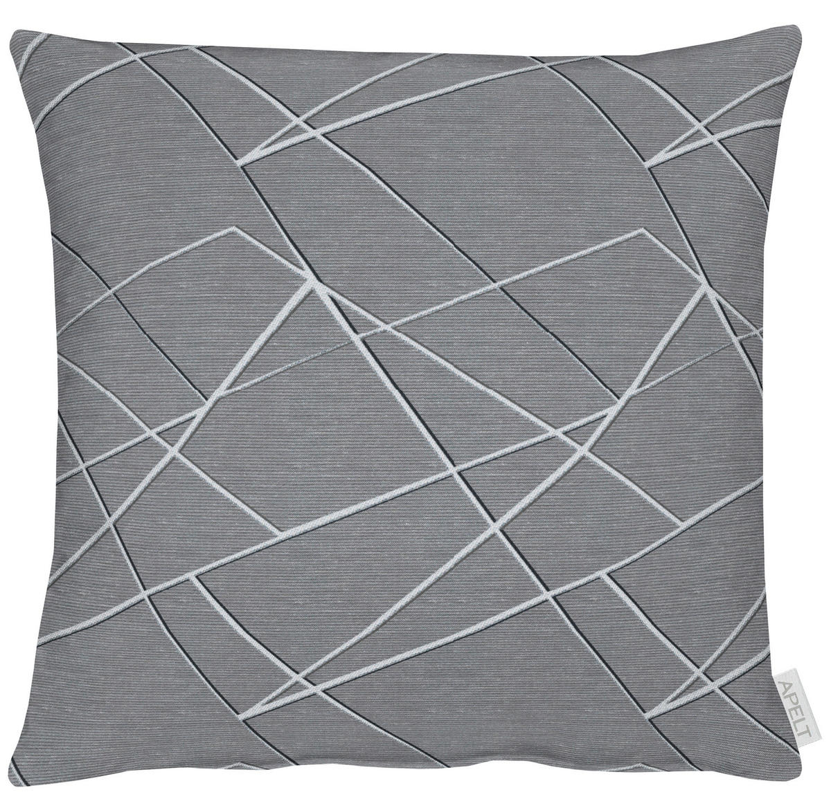 KISSENHÜLLE 46/46 cm  - Dunkelgrau/Hellgrau, Design, Textil (46/46cm) - Ambiente