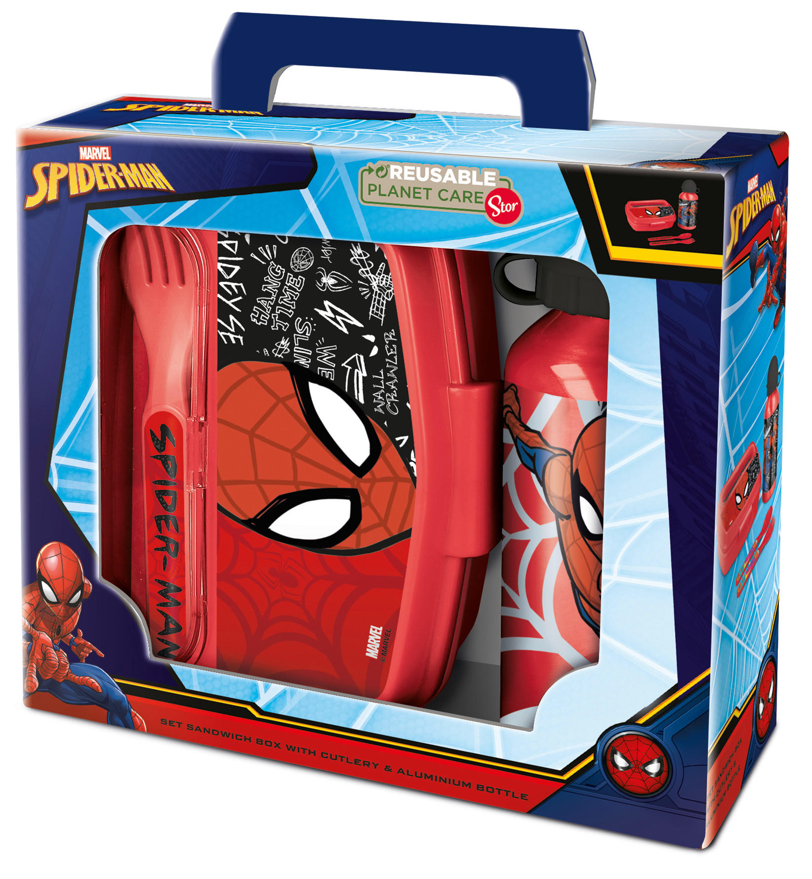 PAUSENSET Spiderman  - Basics, Kunststoff (400ml) - Disney
