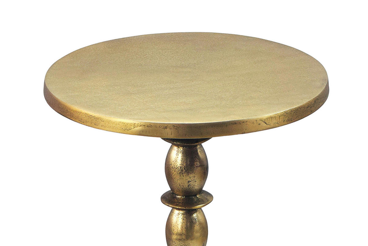 KISASZTAL fém 40/40/56 cm   - aranyszínű, Design, fém (40/40/56cm) - Livetastic