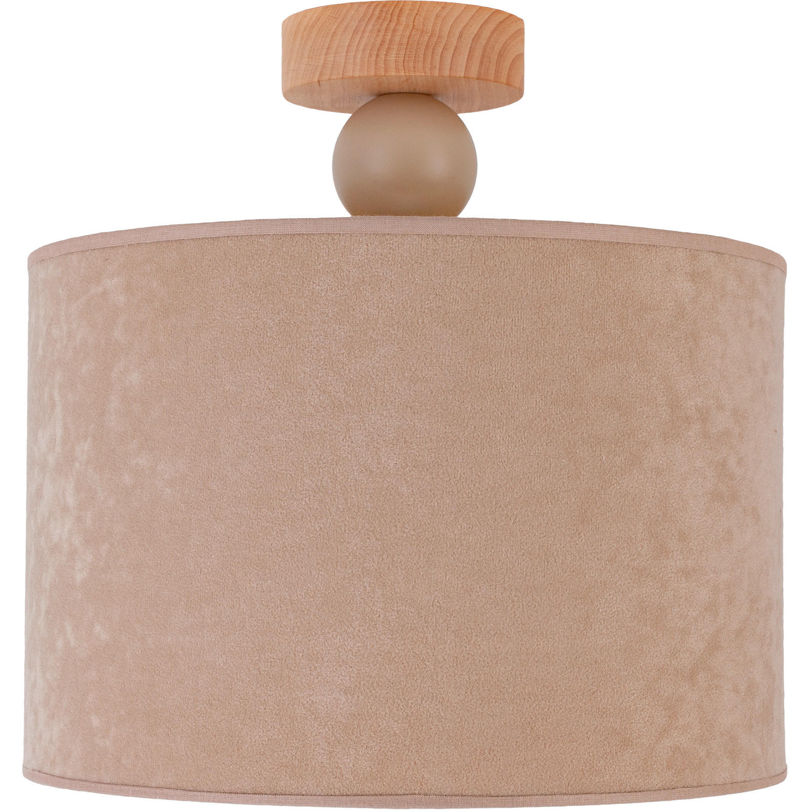 STROPNÍ SVÍTIDLO, 30/30 cm  - béžová, Basics, dřevo (30/30cm)